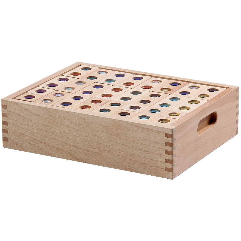 Kinmilo gem wooden building blocks spatial construction, photo 112