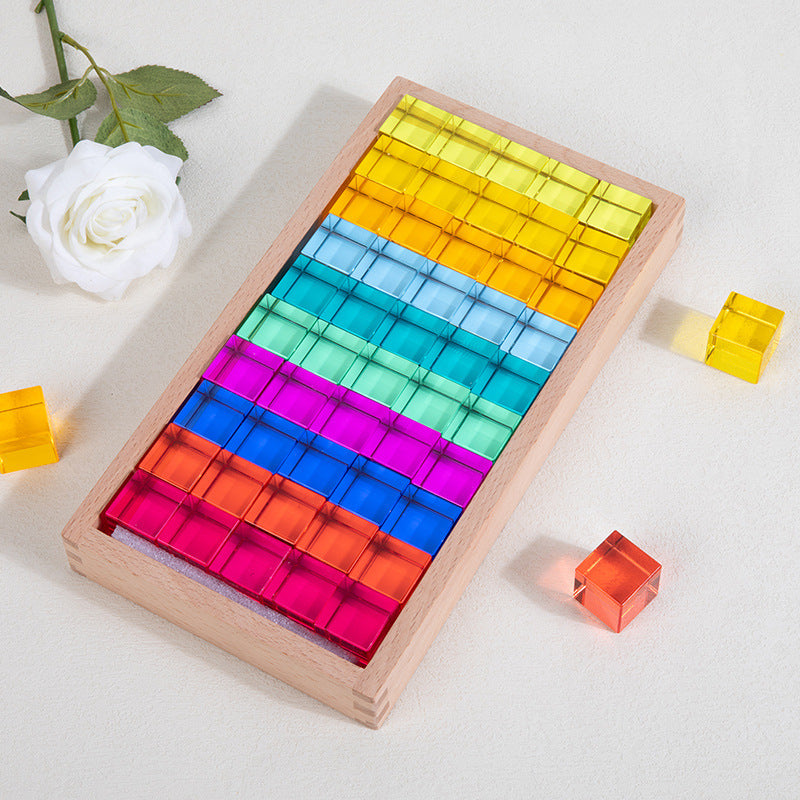 Kinmilo gem wooden building blocks spatial construction, photo 114