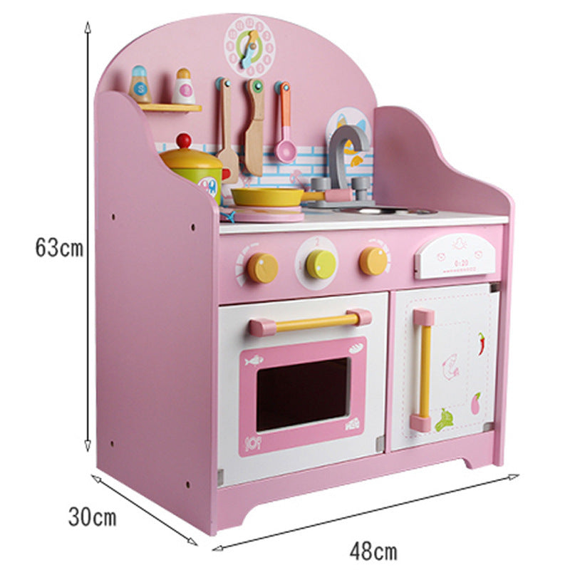 Kinmilo wooden play kitchen with sink oven and laundry photo 159