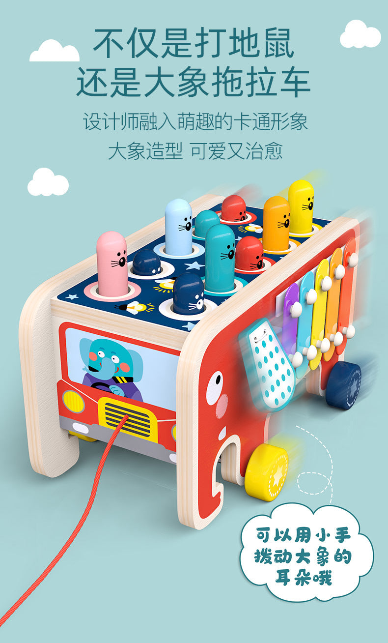 Elephant xylophone bus multi-activity play features