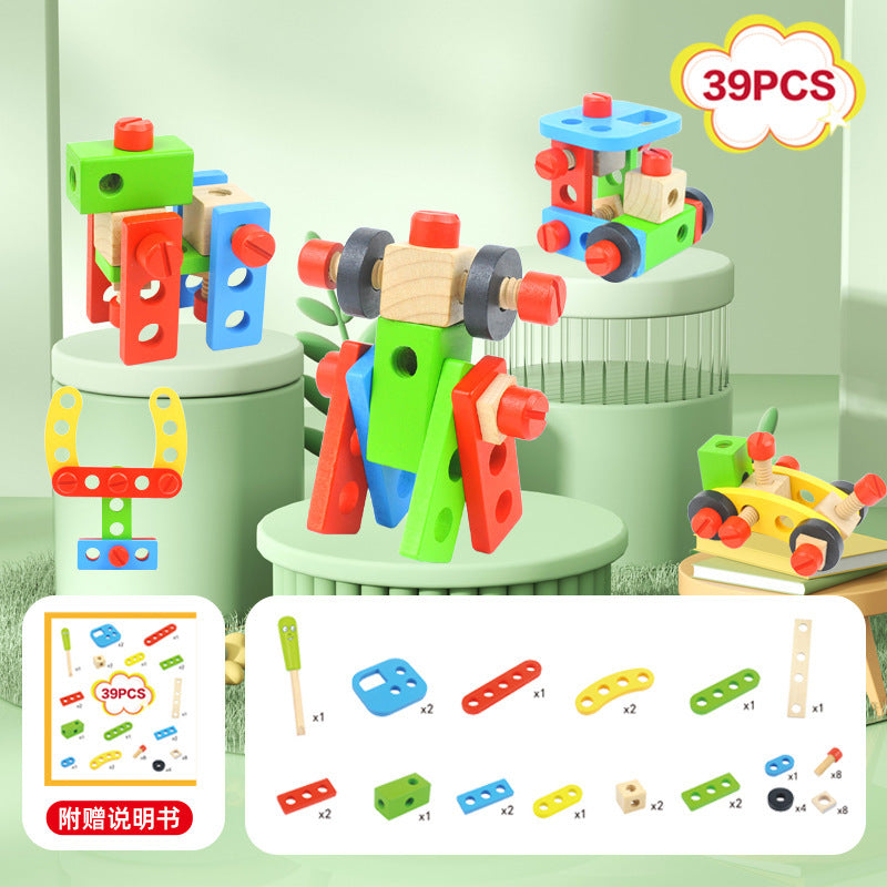 39-piece DIY toolbox with built models