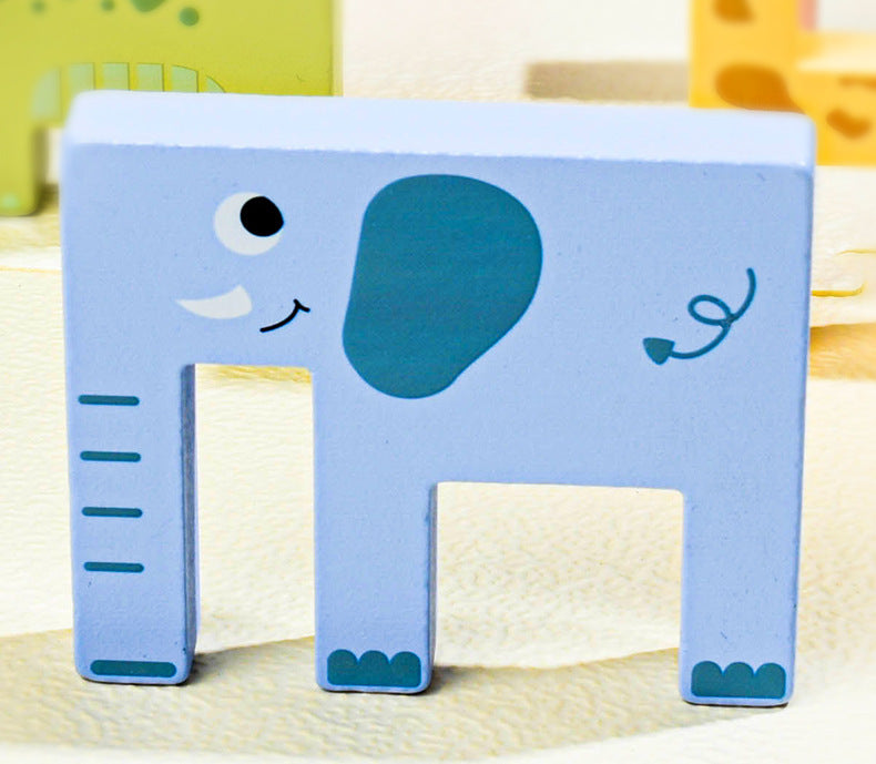 Kinmilo animal logic and spatial reasoning wooden puzzle activity card details