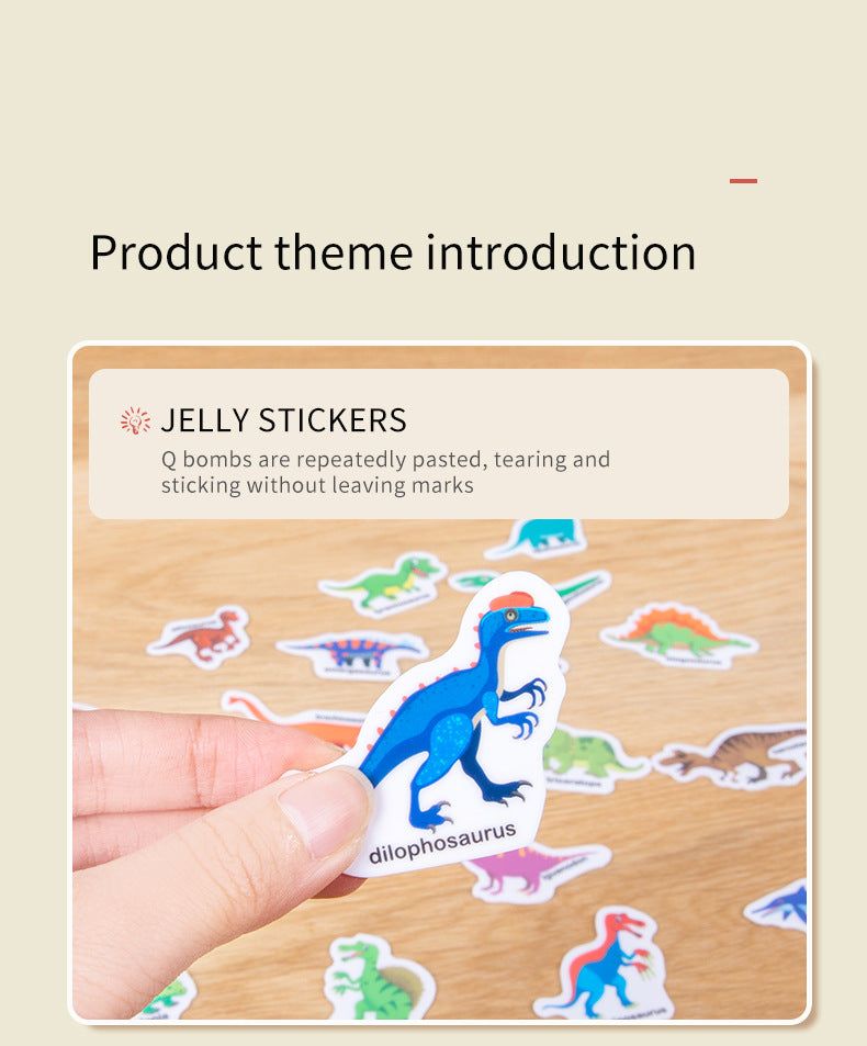 Kinmilo six-theme reusable jelly sticker quiet book scene and sticker matching activities