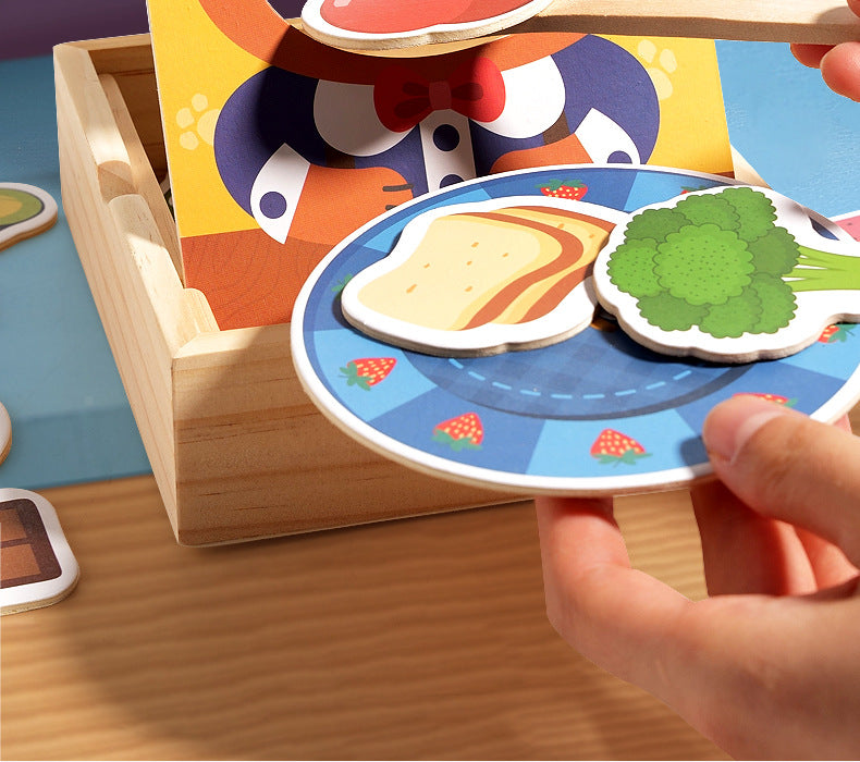 Kinmilo animal feeding and pretend food matching game play image 26