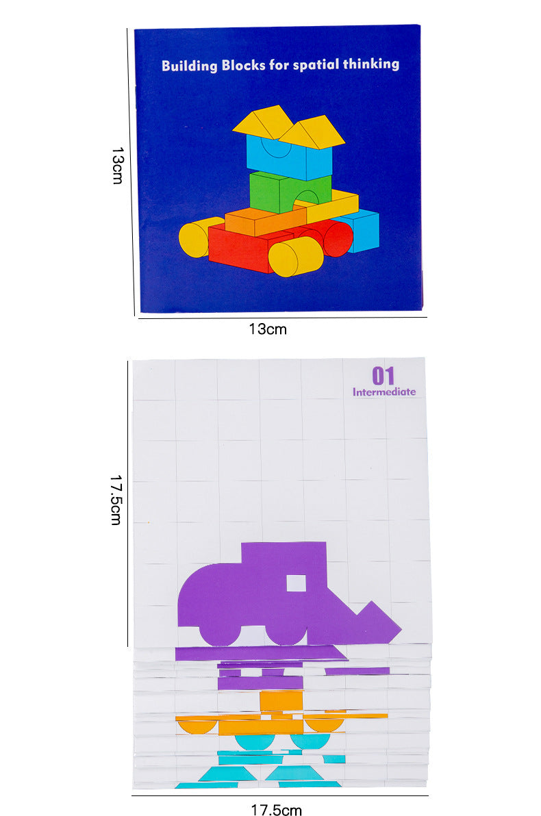 Kinmilo three-dimensional perspective puzzle play set – activity and dimensions