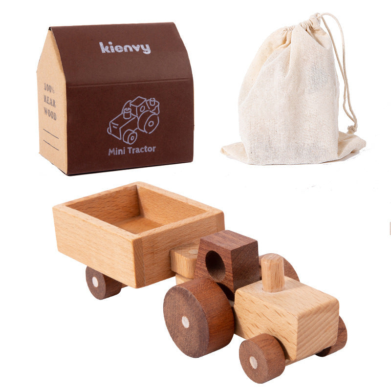Kinmilo toy wooden vehicle style and finish detailed product image