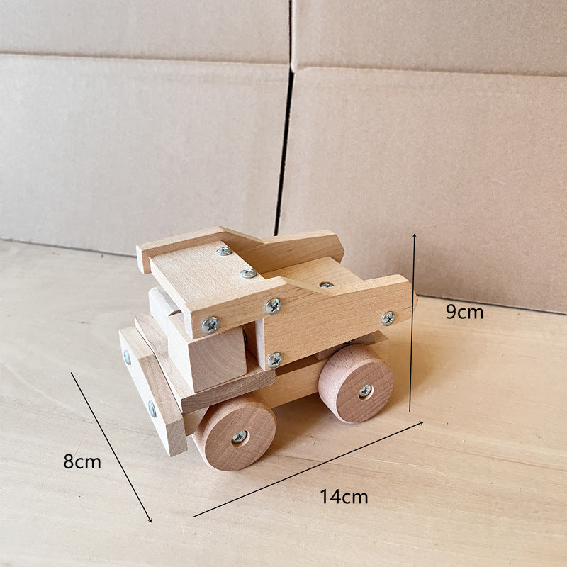 Kinmilo toy wooden vehicle style and finish detailed product image