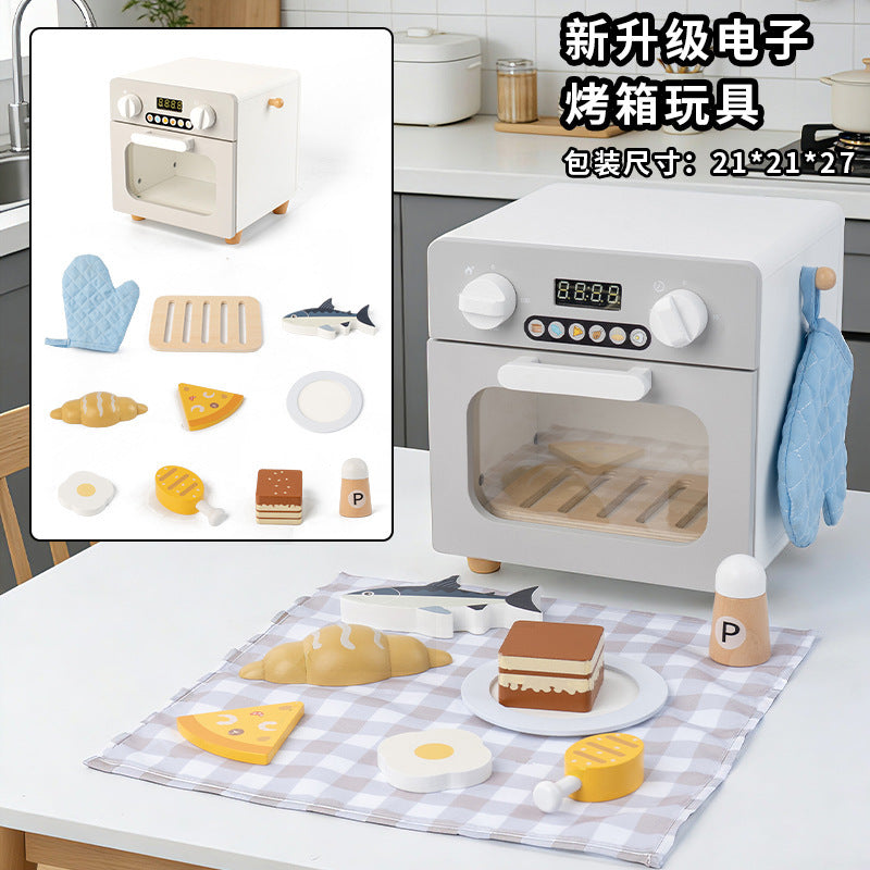 Kinmilo wooden pretend appliance, kitchen and home role play accessory detail 16