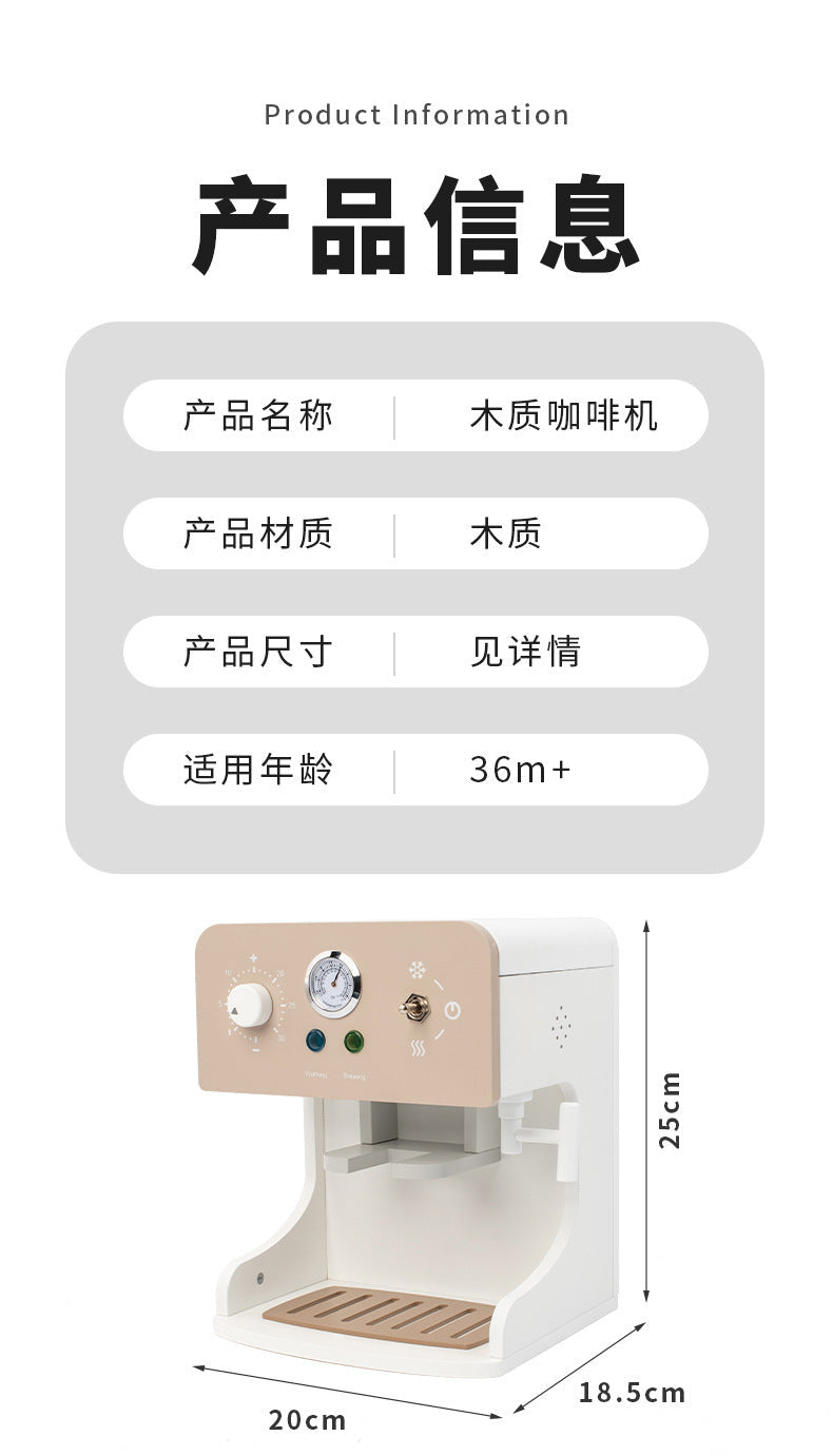 Kinmilo wooden pretend appliance, kitchen and home role play accessory detail 20