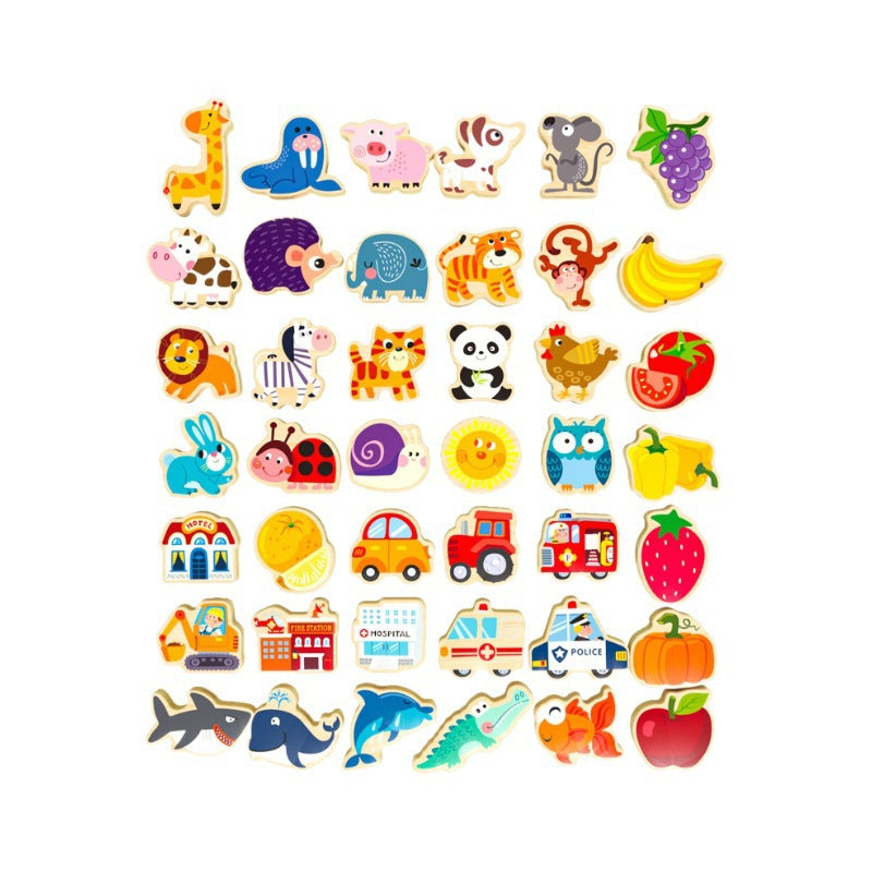Kinmilo wooden animal and fruit bead threading set, picture 3