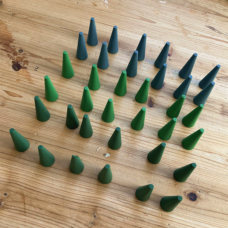 Kinmilo Forest colored cone loose parts