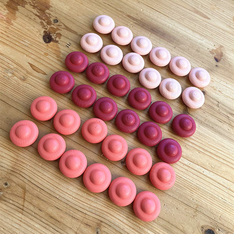 Kinmilo Rose colored wooden flying discs
