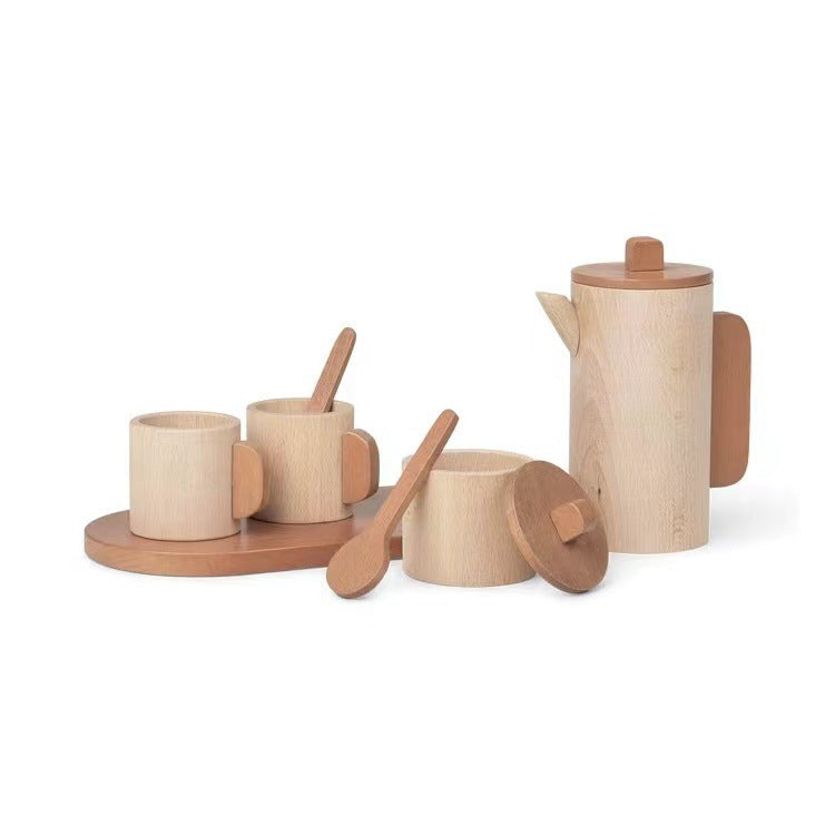 Kinmilo natural wooden play food and kitchen utensils detail 42