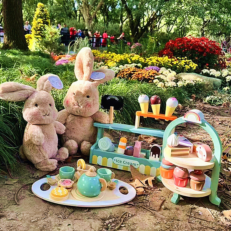 Kinmilo wooden tea party bakery and cafe playsets - style 68