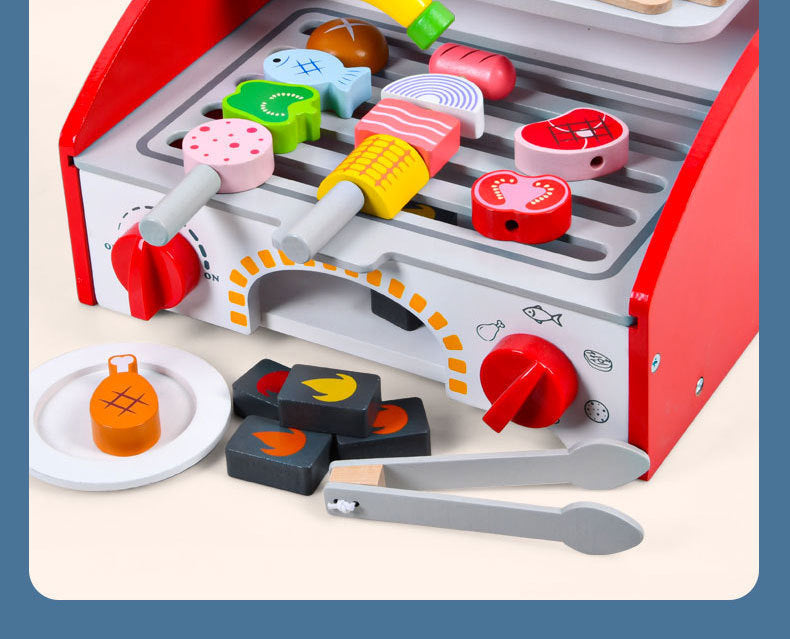 Kinmilo tabletop BBQ pretend play grill and food photo 107