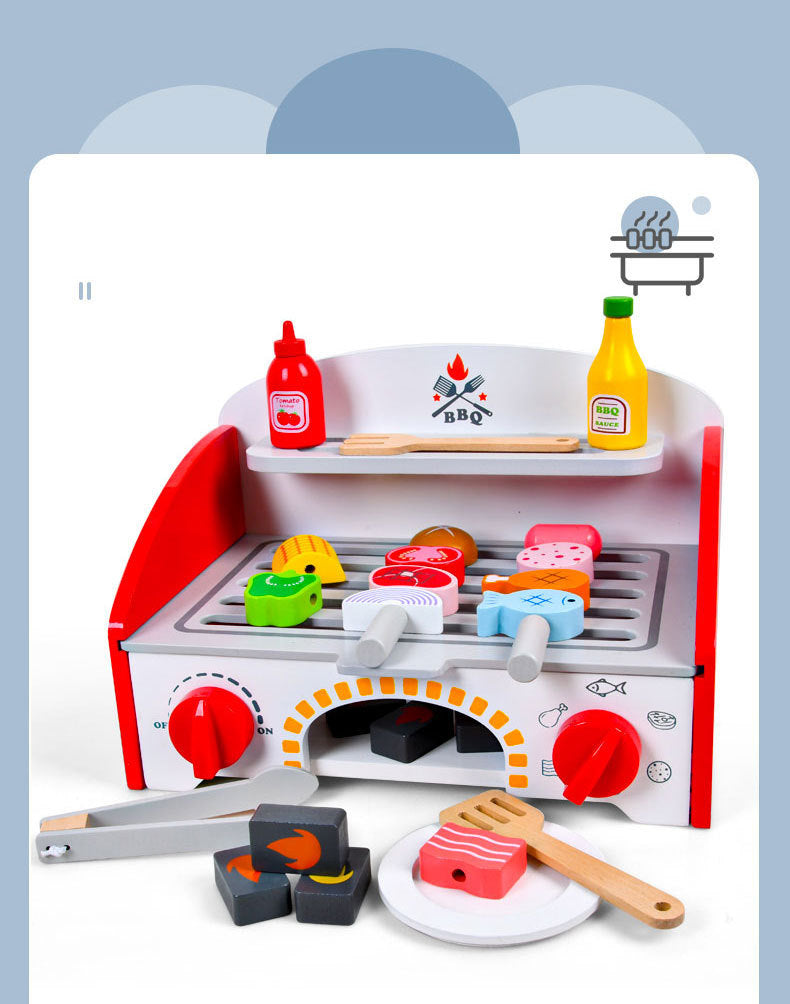 Kinmilo tabletop BBQ pretend play grill and food photo 111