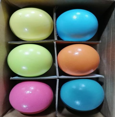 Wooden matching ball sorting tray and sensory set photo 8
