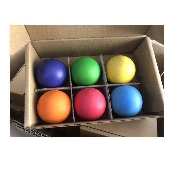 Kinmilo rainbow wood balls matching board details and dimensions image 15