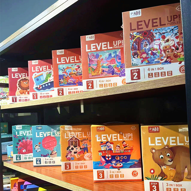 Level Up educational picture jigsaw puzzles with difficulty level and story theme details, image 9