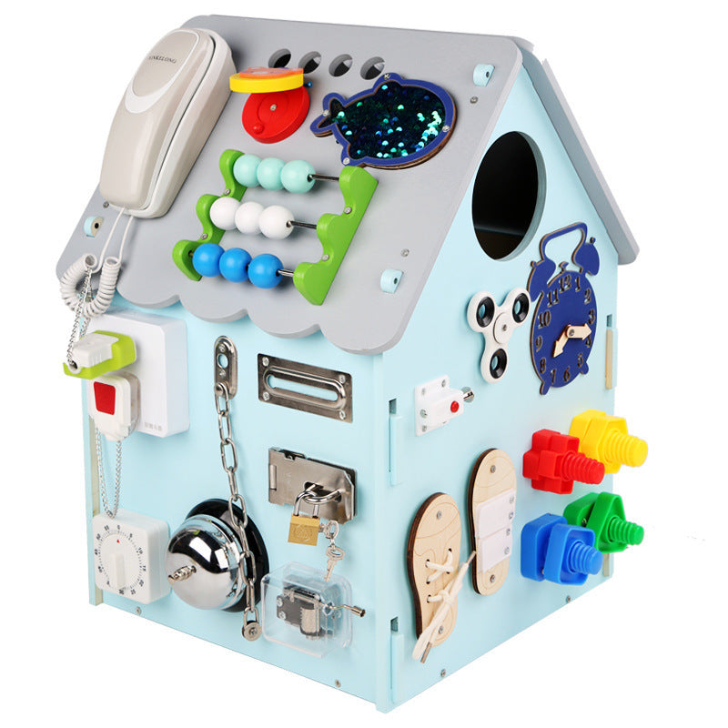Kinmilo multi-activity Montessori sensory busy house photo 200