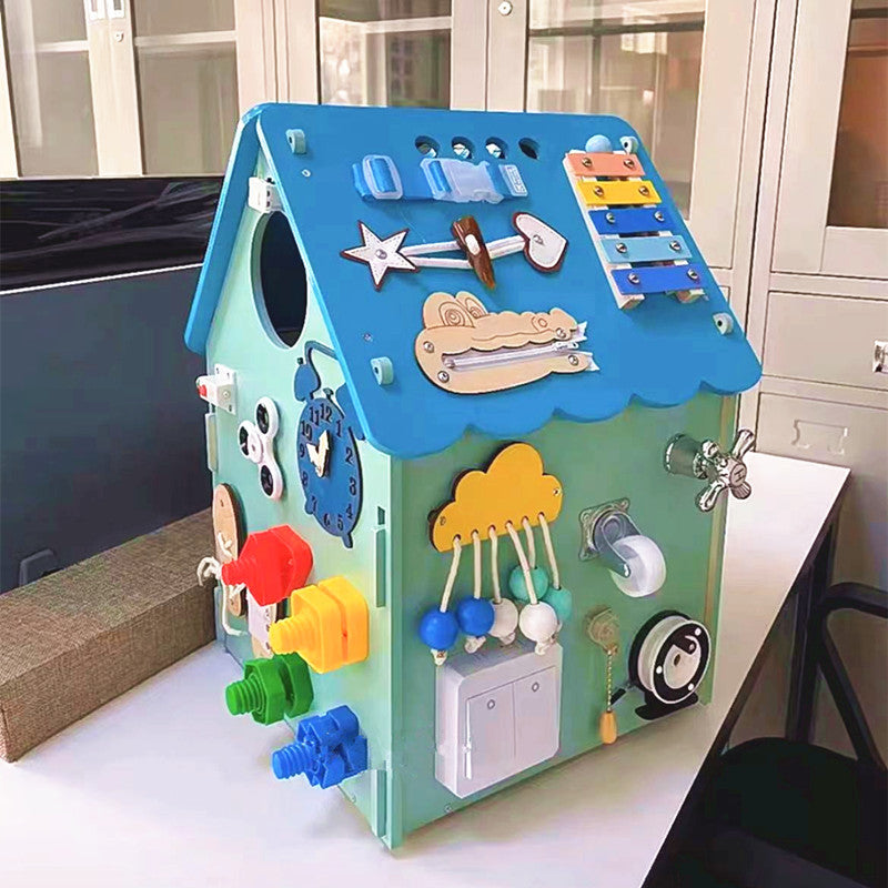 Kinmilo multi-activity Montessori sensory busy house photo 202