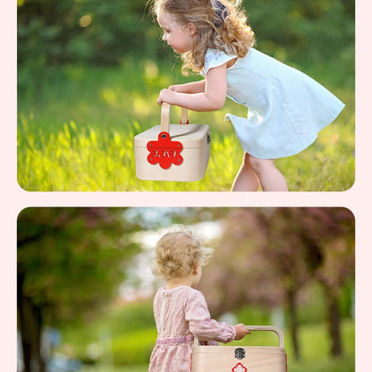 Kinmilo Wooden Doctor, First Aid & Rescue Pretend Play Carry Cases – 3 Sets