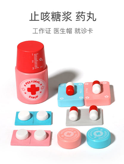 Kinmilo wooden doctor medical first aid pretend play, photo 130