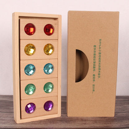 Kinmilo rainbow gem wooden building blocks and spatial construction sets, image 68