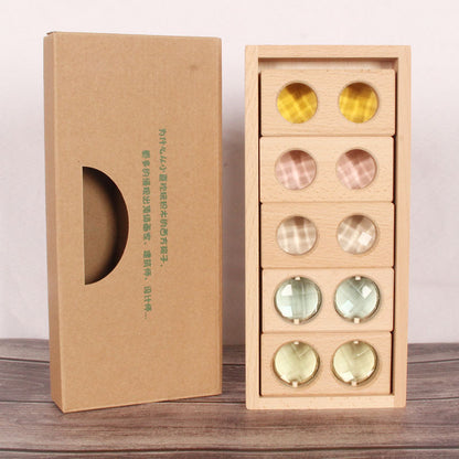 Kinmilo wooden gem building blocks and rainbow construction, photo 74