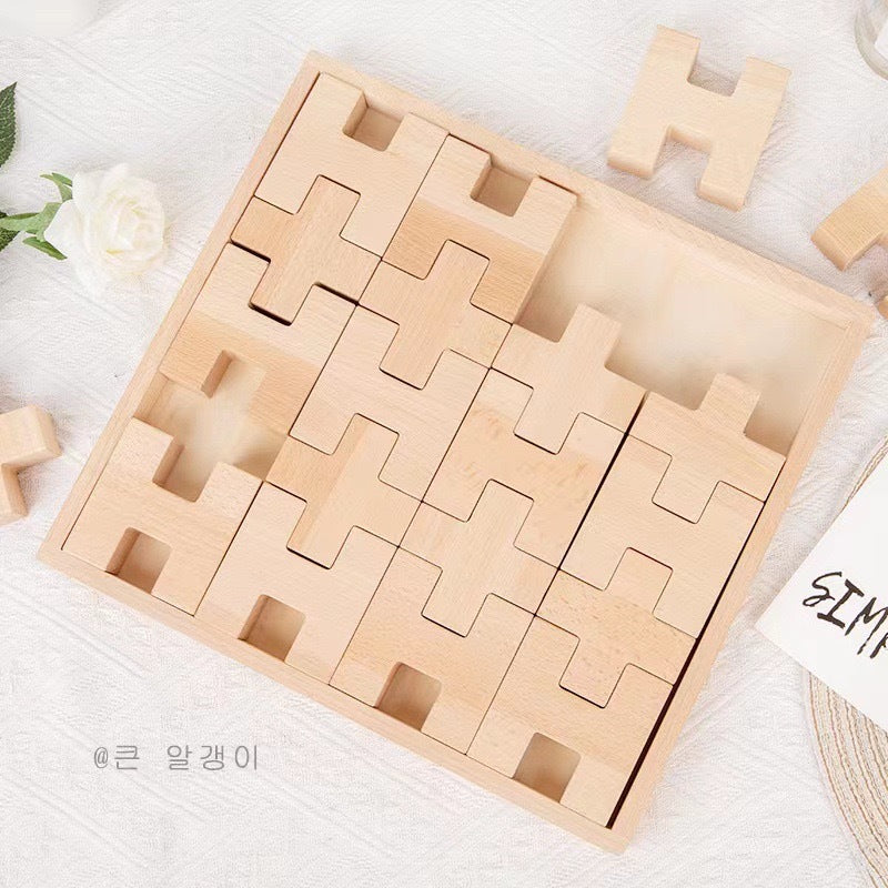 Kinmilo rainbow gem wooden building blocks and spatial construction, image 87