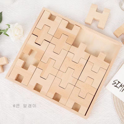 Kinmilo rainbow gem wooden building blocks and spatial construction, image 87