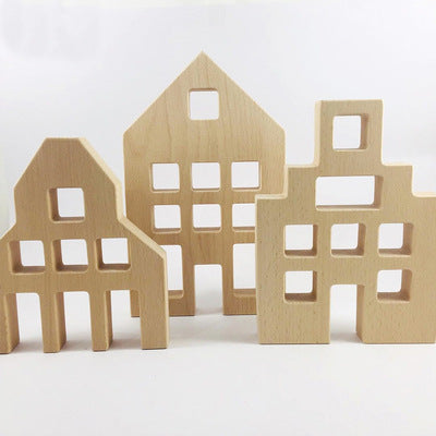 Kinmilo rainbow gem wooden building blocks and spatial construction, image 90