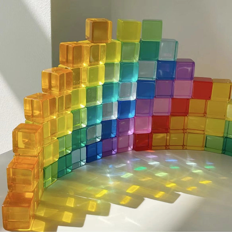 Kinmilo rainbow gem wooden building blocks and spatial construction, image 101