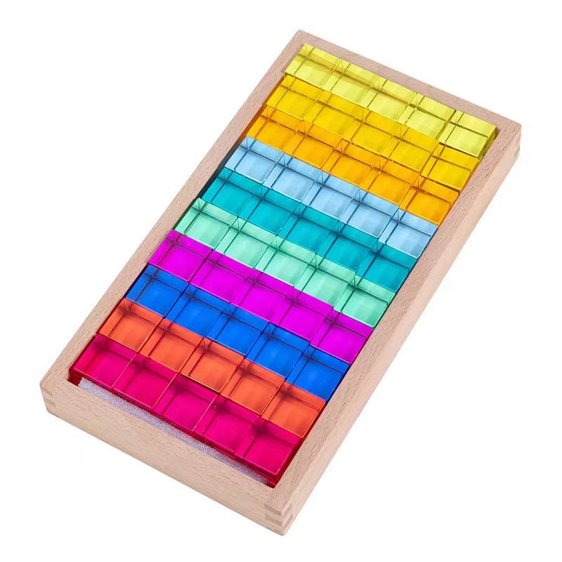 Kinmilo gem wooden building blocks spatial construction, photo 109