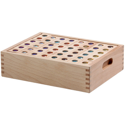 Kinmilo gem wooden building blocks spatial construction, photo 112