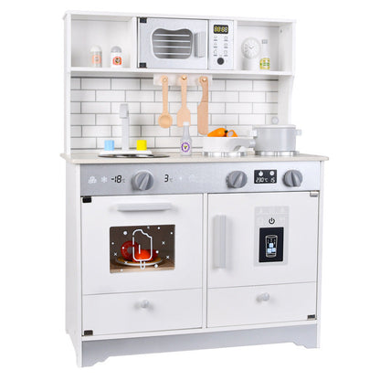 Kinmilo kids wooden kitchen models and oven pretend laundry, photograph 168