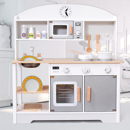 Kinmilo wooden kids play kitchen pretend cooking detail 172