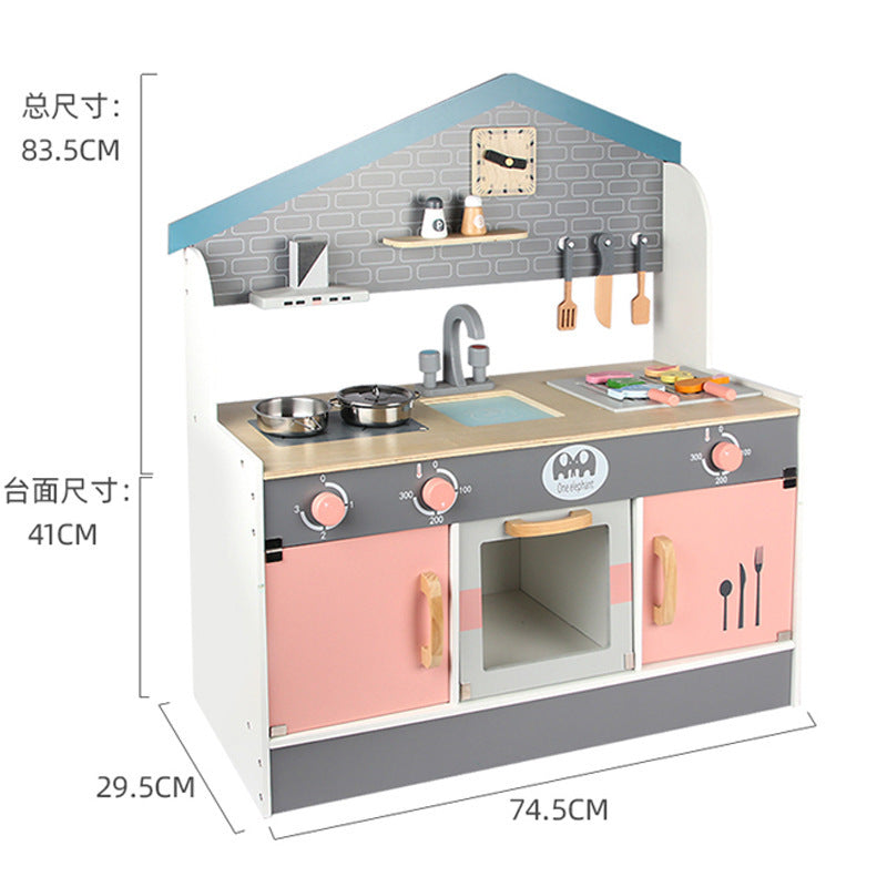 Kinmilo wooden child play kitchen photo 181