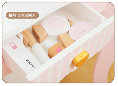 Kinmilo wooden princess vanity and pretend makeup, photo 60