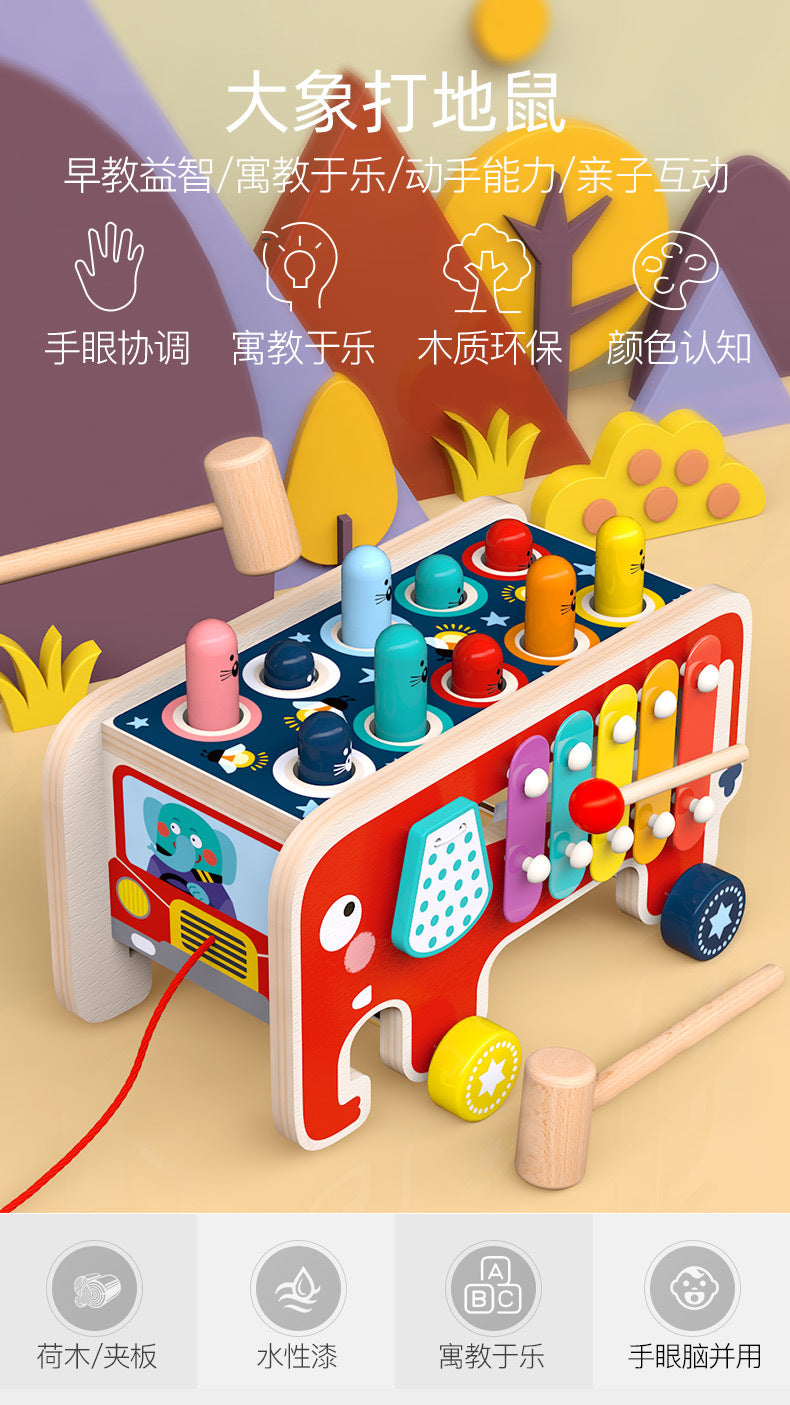 Parent and child musical xylophone play
