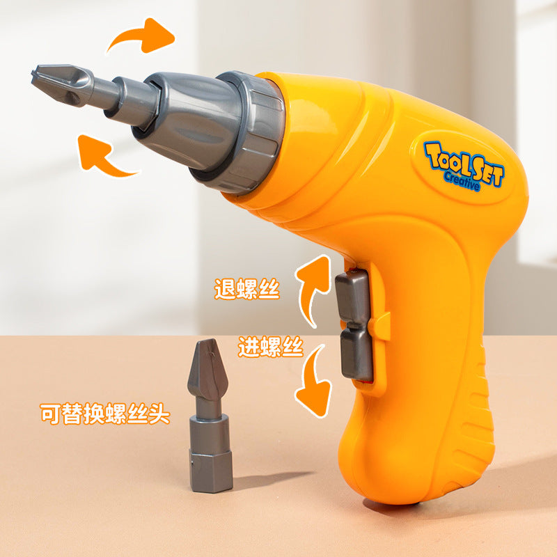 Toy drill two-direction forward reverse mechanism