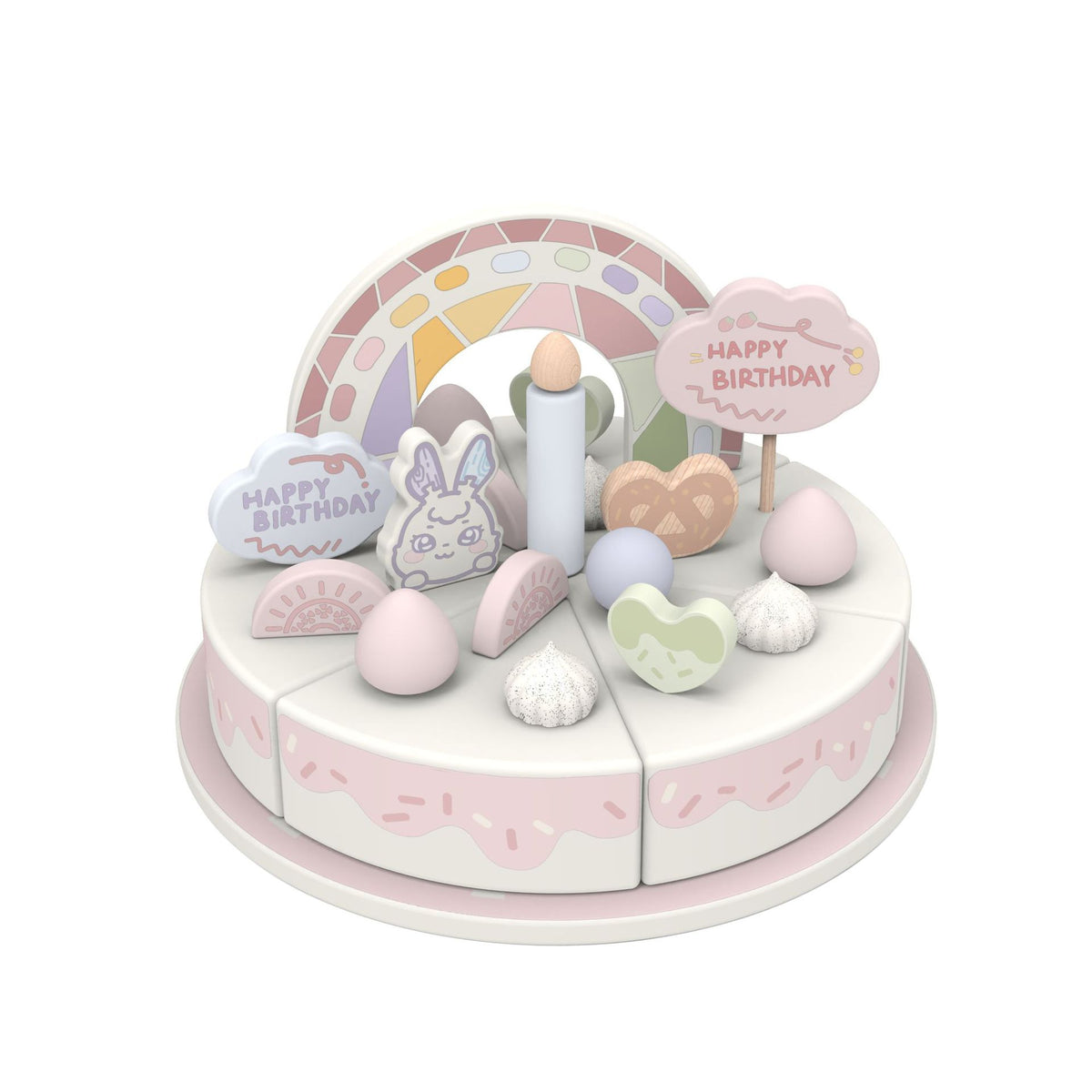 Kinmilo wooden afternoon tea and dessert pretend play set – photo 05