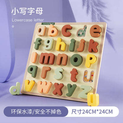 Kinmilo wooden educational puzzle board style and activity detail