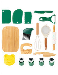 Children's Montessori practical life kitchen cooking tools and utensils