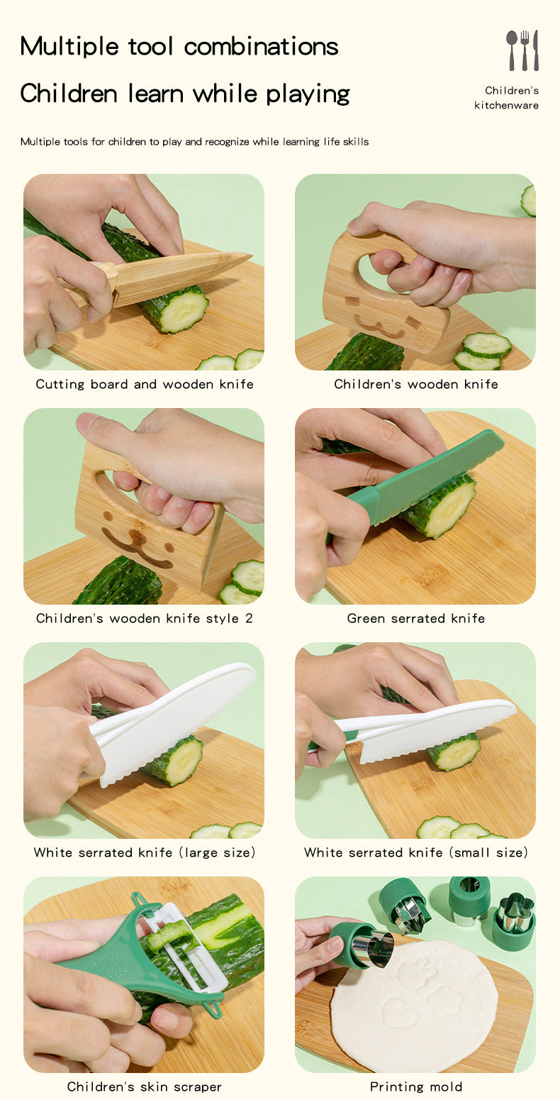 Kinmilo children's practical life cooking kit variations and dimensions