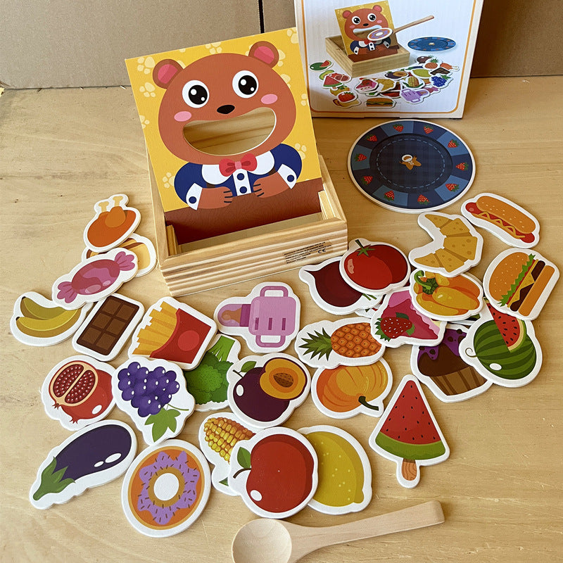 Kinmilo animal feeding and pretend food matching game play image 5