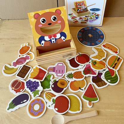 Kinmilo animal feeding and pretend food matching game play image 5