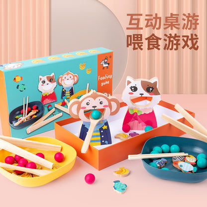Kinmilo animal feeding and pretend food matching game play image 7