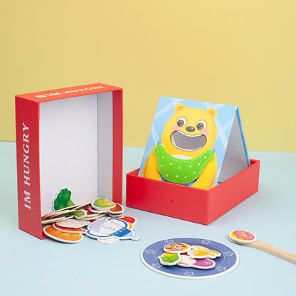 Kinmilo animal feeding and pretend food matching game play image 12