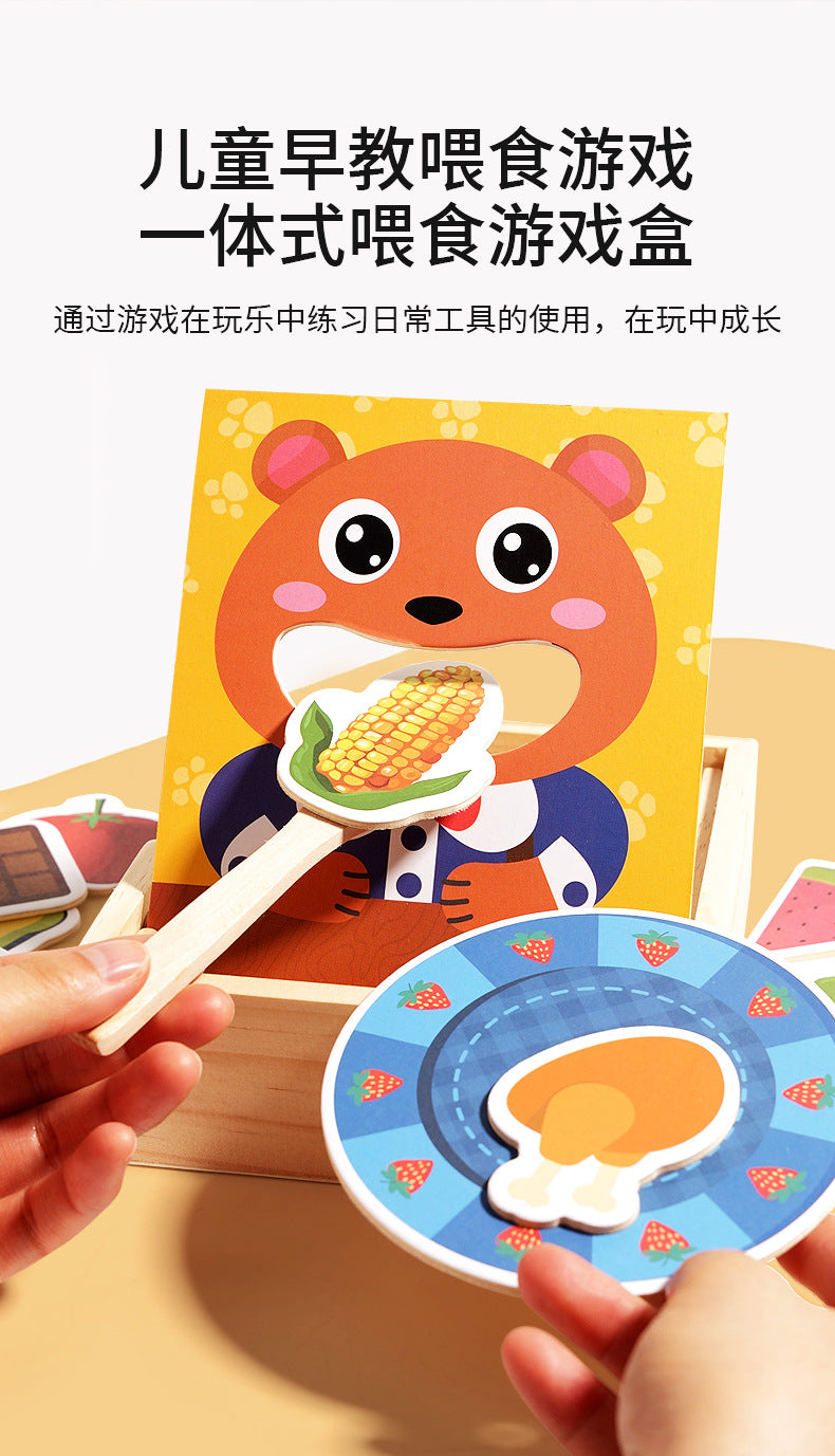 Kinmilo animal feeding and pretend food matching game play image 17